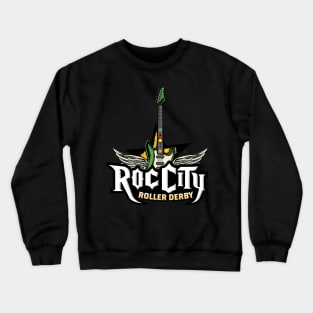 Roc City Roller Derby Guitar Crewneck Sweatshirt